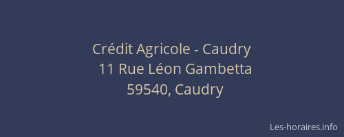 Crédit Agricole - Caudry