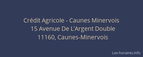 Crédit Agricole - Caunes Minervois