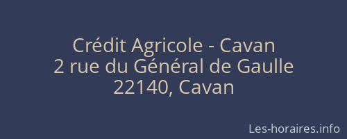 Crédit Agricole - Cavan