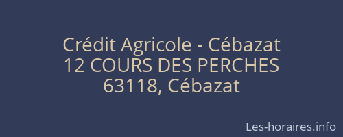 Crédit Agricole - Cébazat