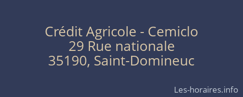 Crédit Agricole - Cemiclo