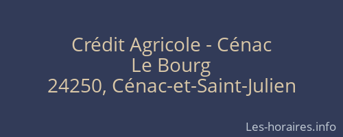 Crédit Agricole - Cénac