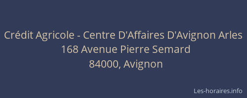 Crédit Agricole - Centre D'Affaires D'Avignon Arles