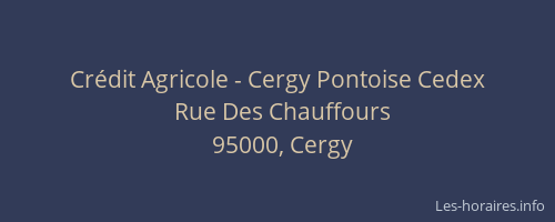 Crédit Agricole - Cergy Pontoise Cedex