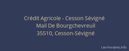 Crédit Agricole - Cesson Sévigné