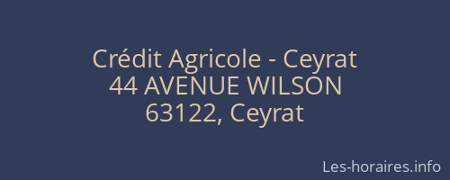 Crédit Agricole - Ceyrat