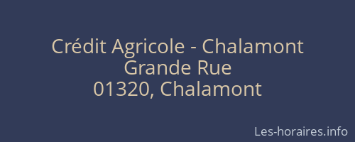 Crédit Agricole - Chalamont