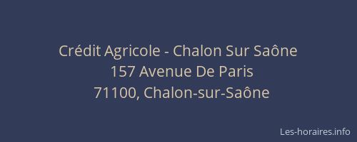 Crédit Agricole - Chalon Sur Saône