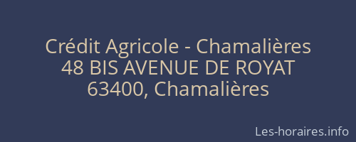 Crédit Agricole - Chamalières
