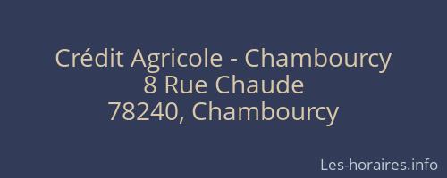 Crédit Agricole - Chambourcy