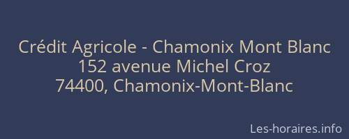 Crédit Agricole - Chamonix Mont Blanc