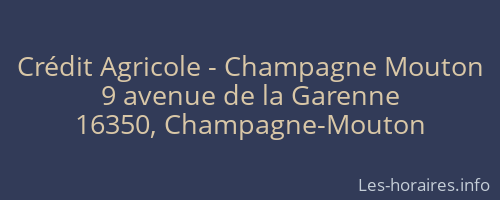 Crédit Agricole - Champagne Mouton