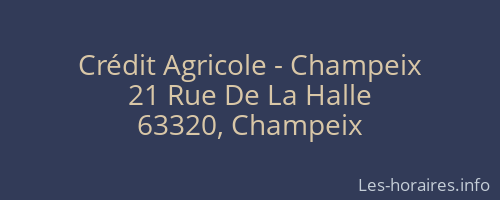 Crédit Agricole - Champeix