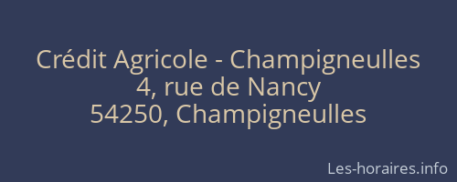 Crédit Agricole - Champigneulles
