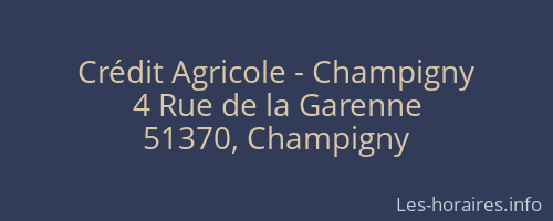 Crédit Agricole - Champigny