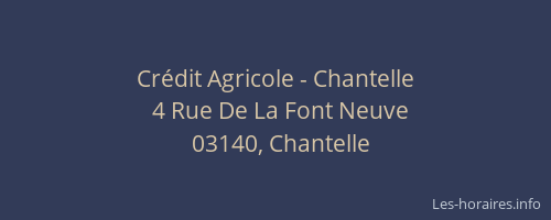 Crédit Agricole - Chantelle