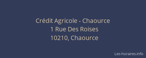Crédit Agricole - Chaource