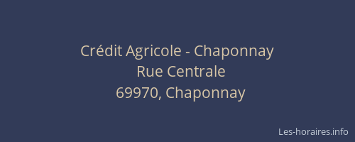 Crédit Agricole - Chaponnay