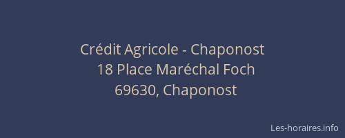 Crédit Agricole - Chaponost