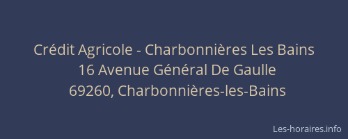 Crédit Agricole - Charbonnières Les Bains
