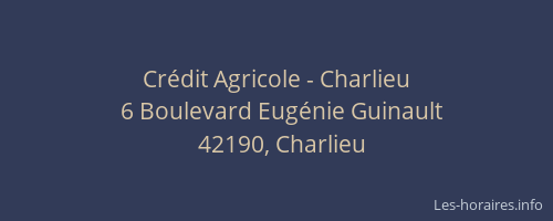 Crédit Agricole - Charlieu