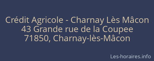 Crédit Agricole - Charnay Lès Mâcon