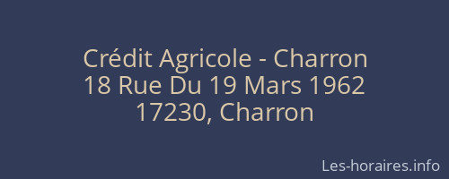 Crédit Agricole - Charron