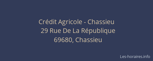 Crédit Agricole - Chassieu