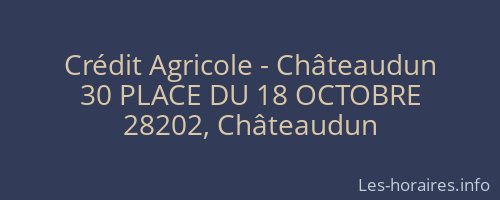 Crédit Agricole - Châteaudun