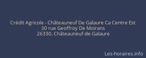 Crédit Agricole - Châteauneuf De Galaure Ca Centre Est
