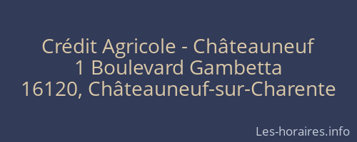 Crédit Agricole - Châteauneuf