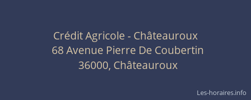 Crédit Agricole - Châteauroux