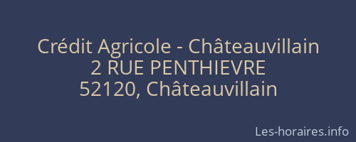 Crédit Agricole - Châteauvillain