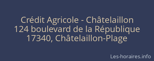 Crédit Agricole - Châtelaillon