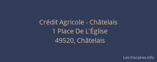 Crédit Agricole - Châtelais