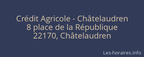 Crédit Agricole - Châtelaudren