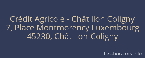 Crédit Agricole - Châtillon Coligny