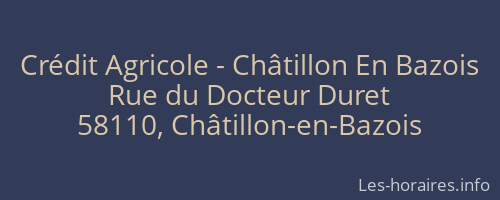 Crédit Agricole - Châtillon En Bazois