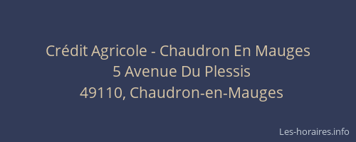 Crédit Agricole - Chaudron En Mauges