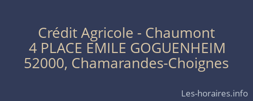 Crédit Agricole - Chaumont