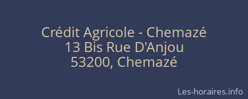 Crédit Agricole - Chemazé