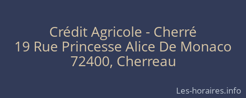 Crédit Agricole - Cherré