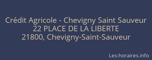 Crédit Agricole - Chevigny Saint Sauveur