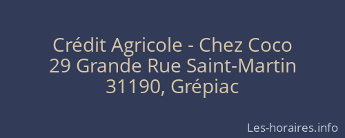 Crédit Agricole - Chez Coco