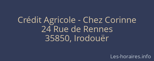 Crédit Agricole - Chez Corinne