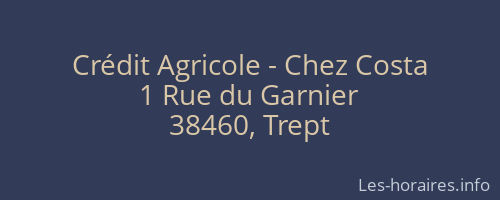 Crédit Agricole - Chez Costa