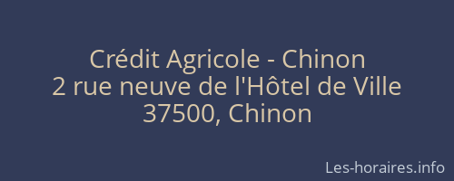 Crédit Agricole - Chinon