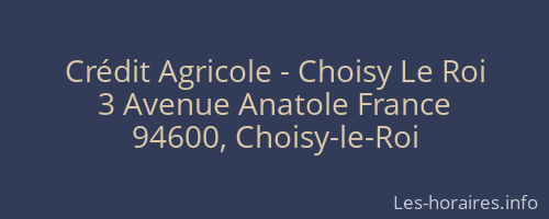 Crédit Agricole - Choisy Le Roi