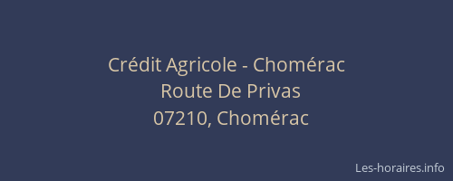 Crédit Agricole - Chomérac