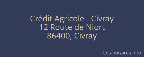 Crédit Agricole - Civray